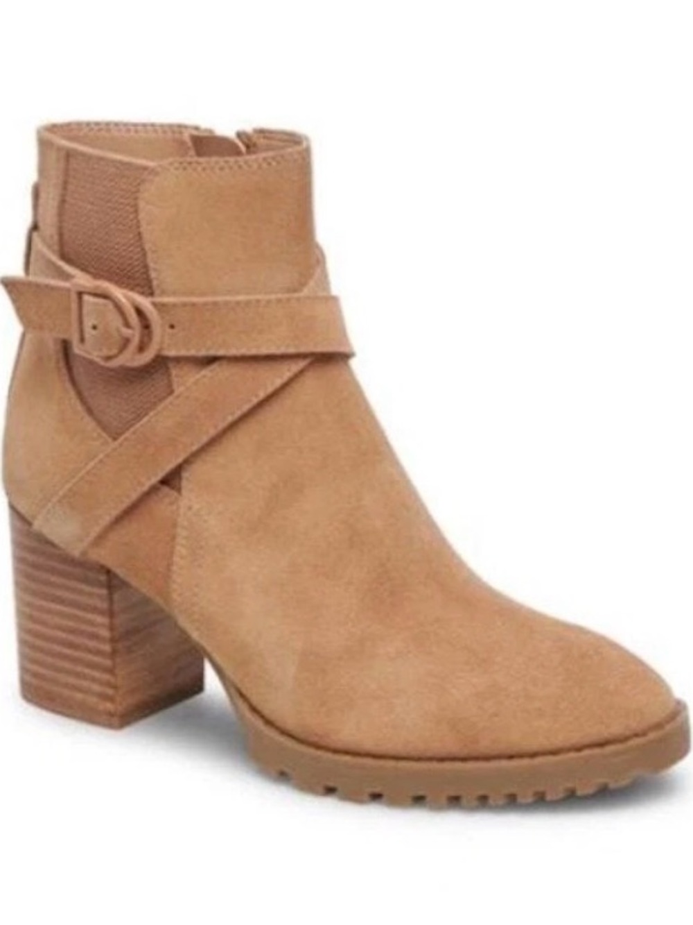 NWOB Blondo Tan WATERPROOF LEATHER Suede Ankle Boots SZ 8.5 $179
